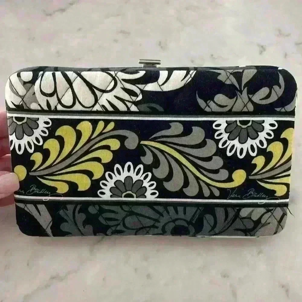 New Vera Bradley hard shell clutch wallet